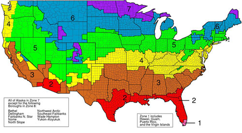 r-value insulation map based on climate in Michigan